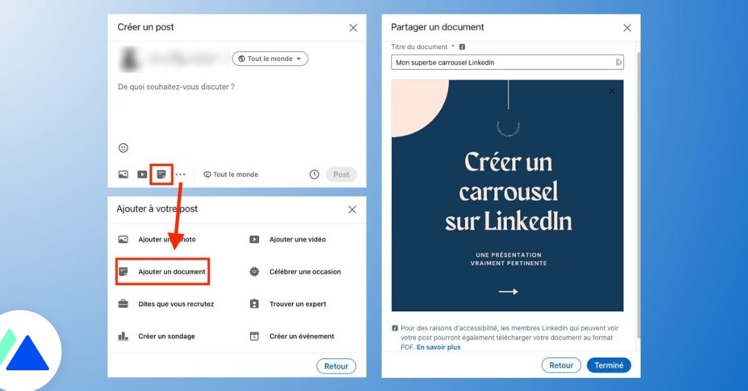 carrousel LinkedIn