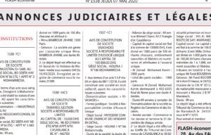 annonce legale
