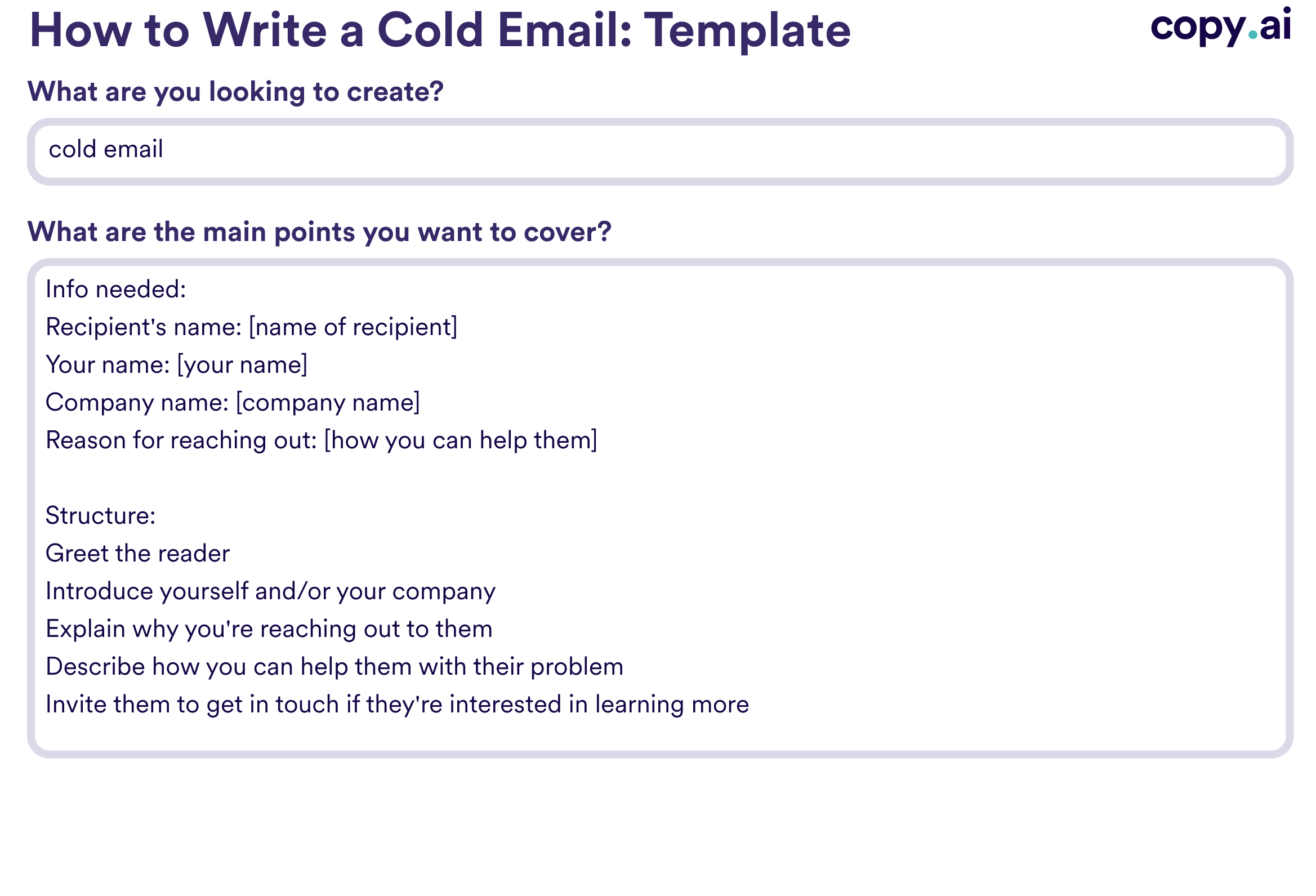 cold email