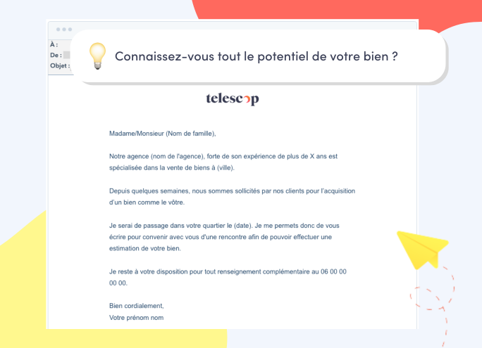 d'emailing immobilier