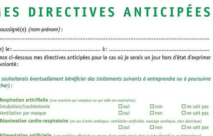 directives anticipees