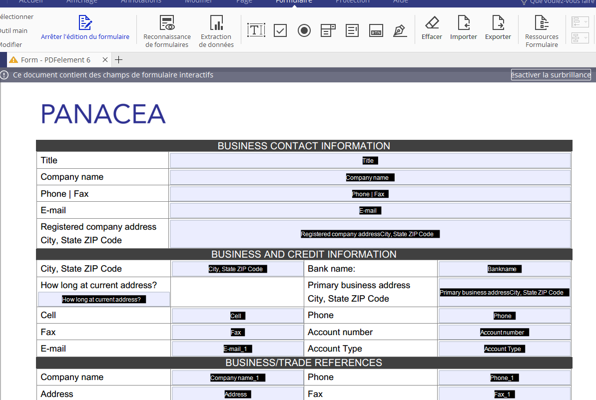 formulaires interactifs