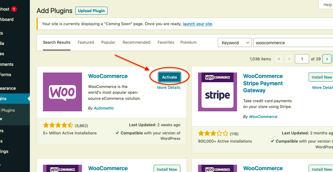 site WooCommerce