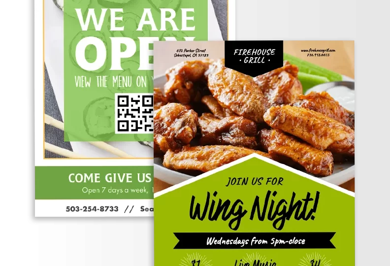 flyer restaurant