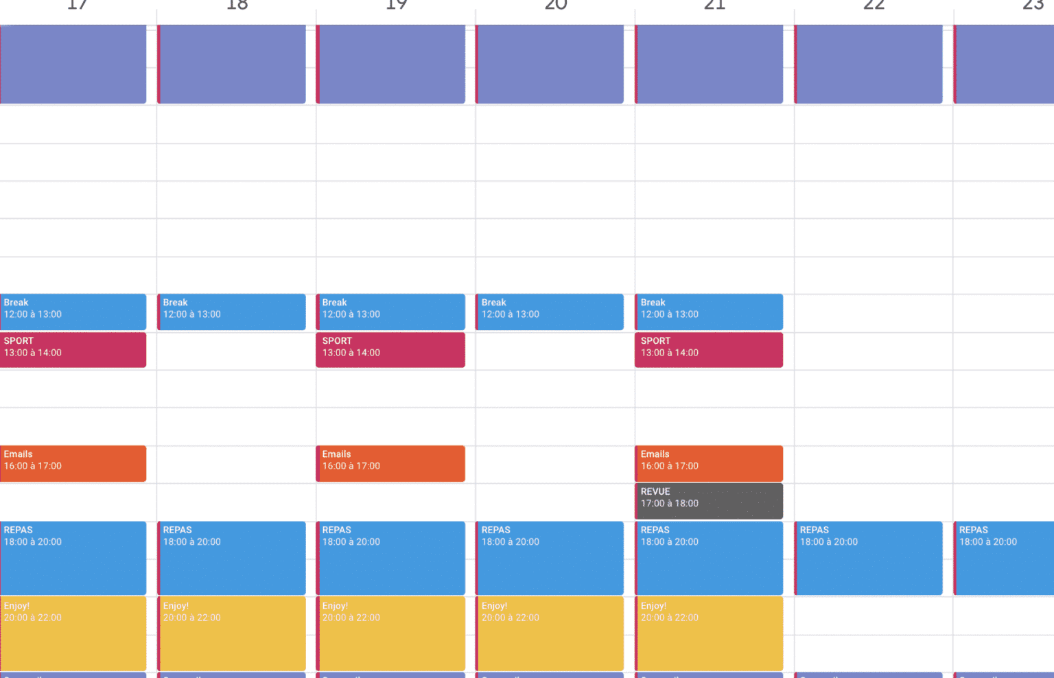 Exemple De Planning De Travail Sur Excel : Organisez Votre Semaine ...