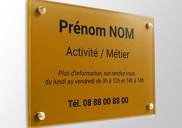 plaque medicale