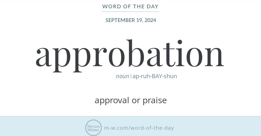 approbation