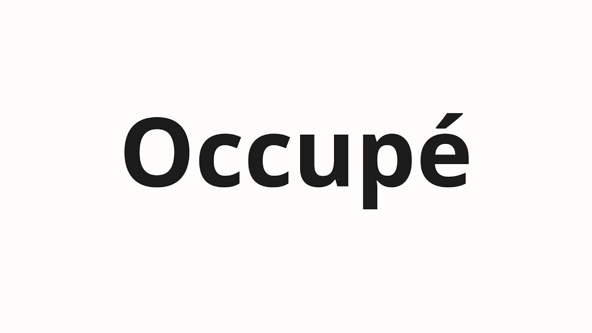 occupé