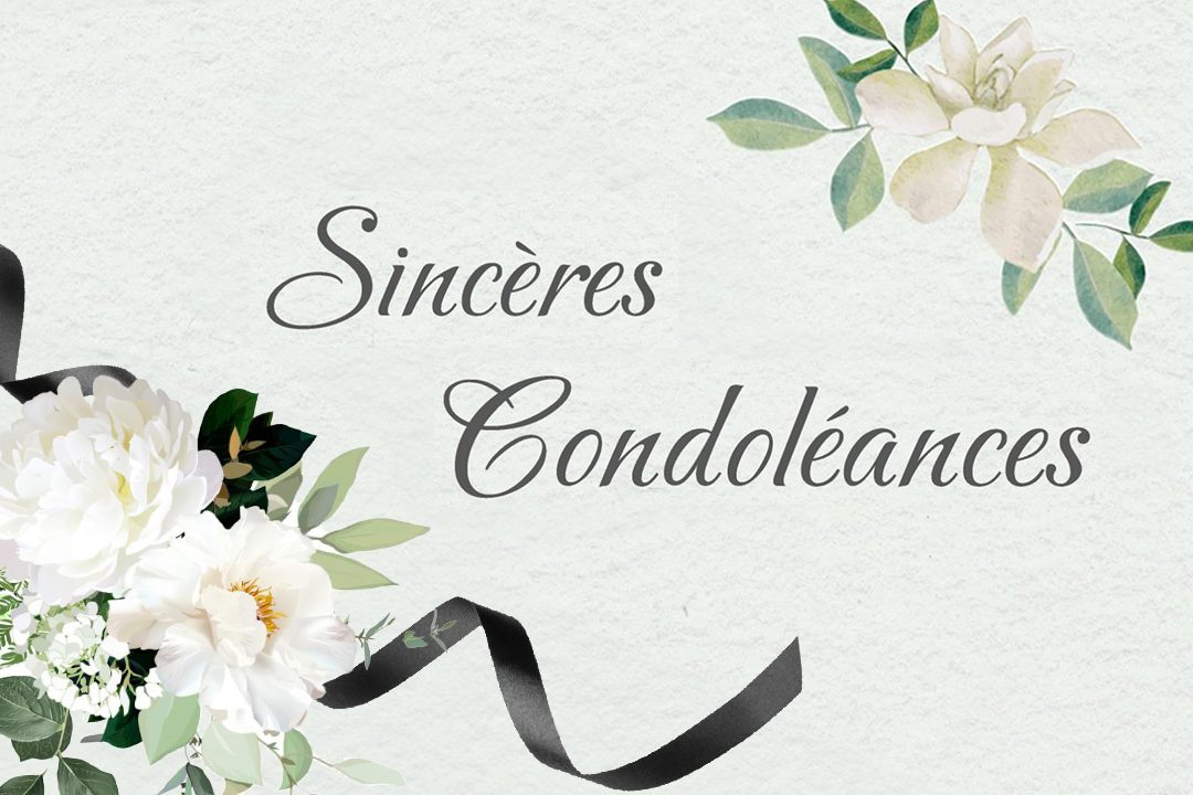 condoléances