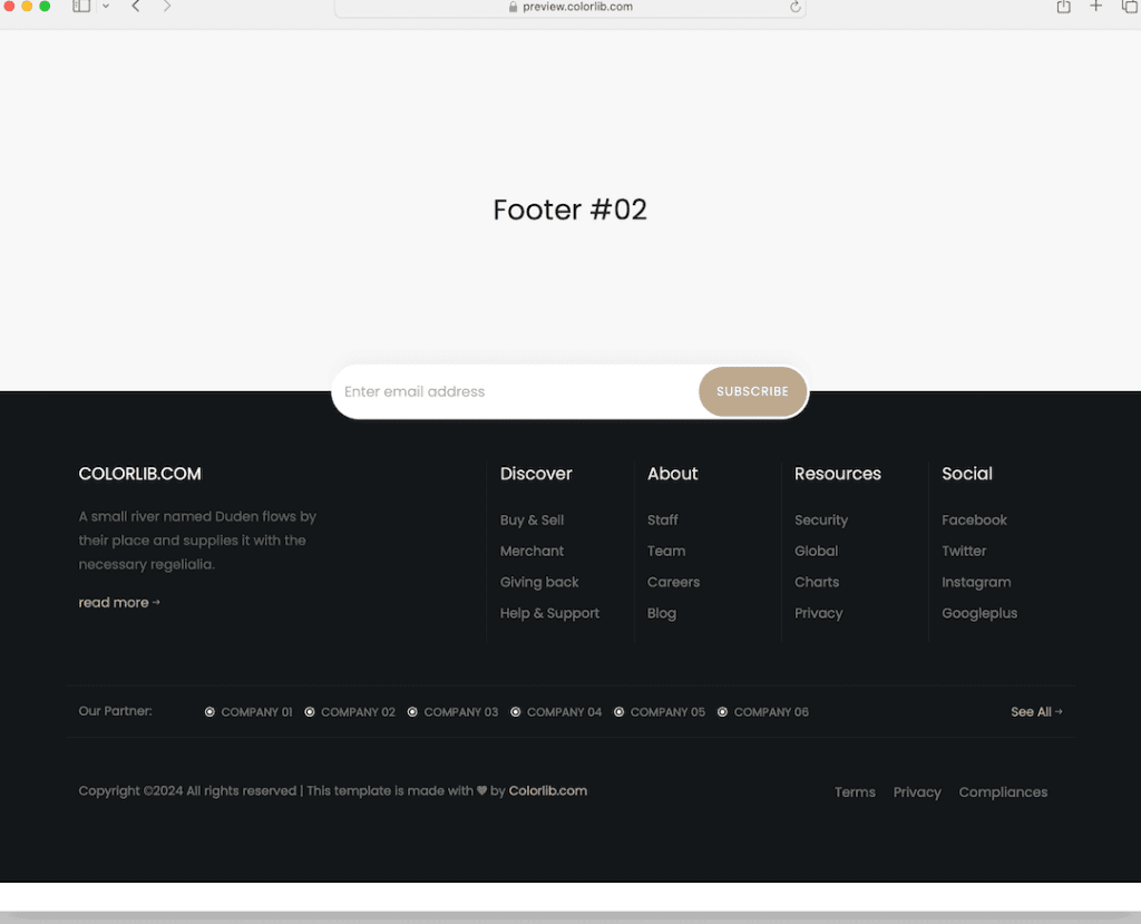 footer