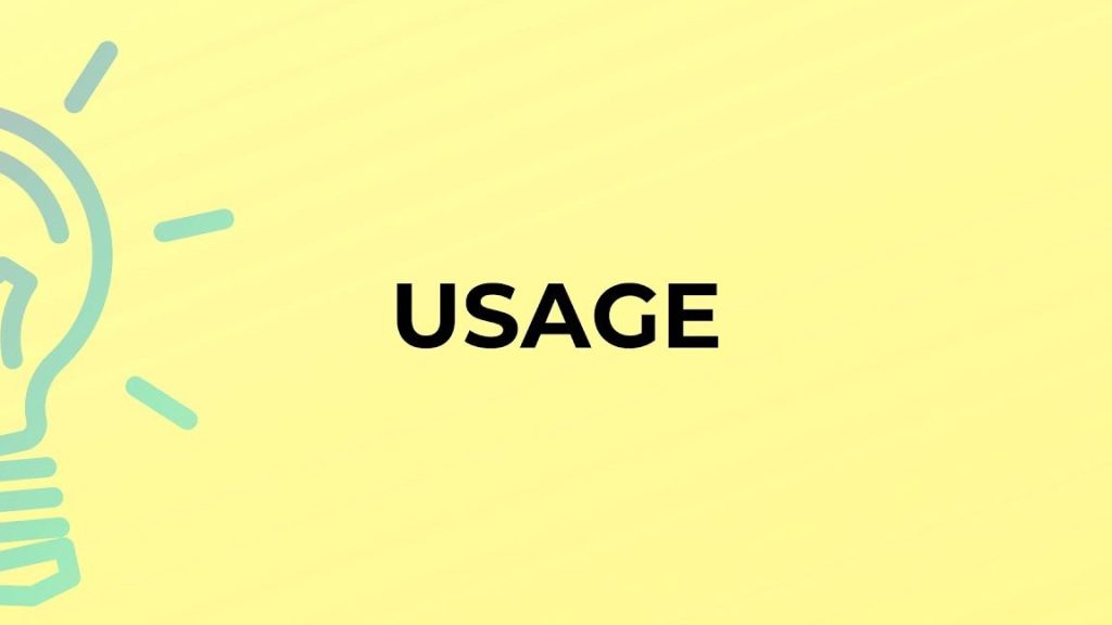 usage
